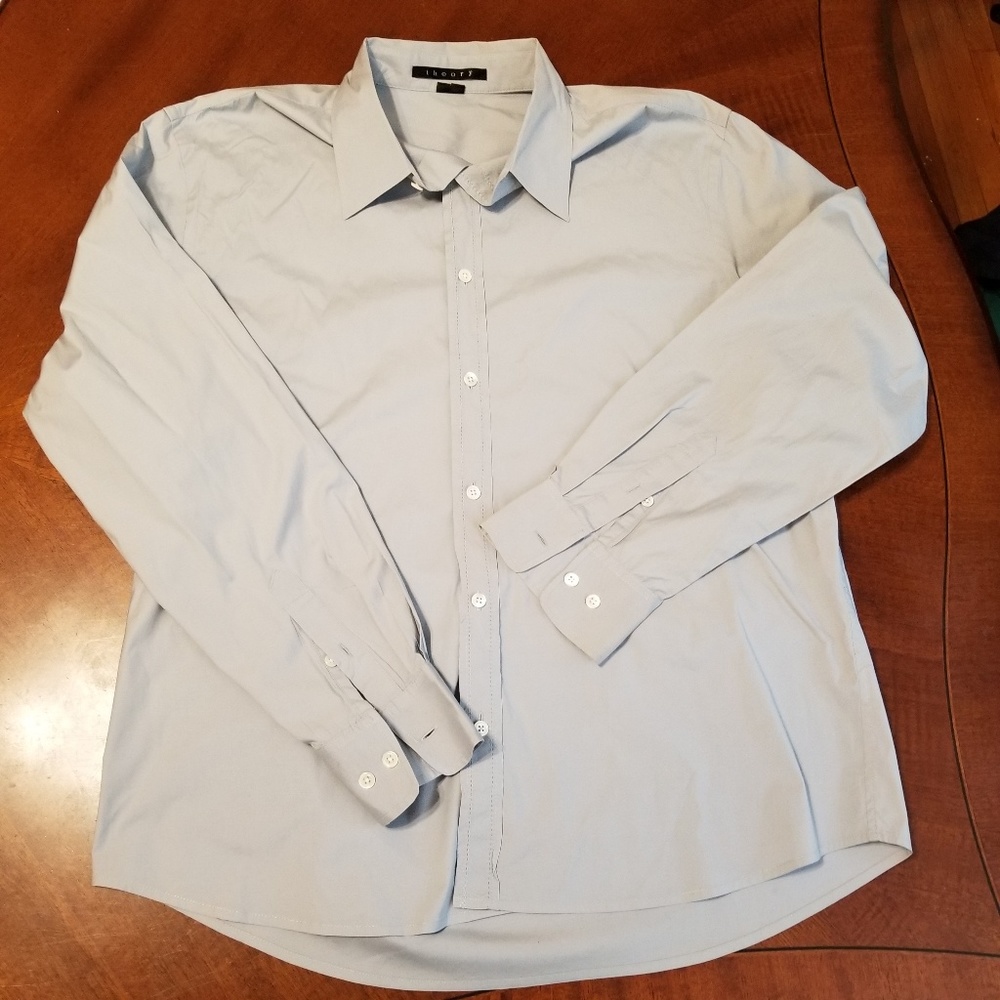 Theory button down dress shirt sz XL